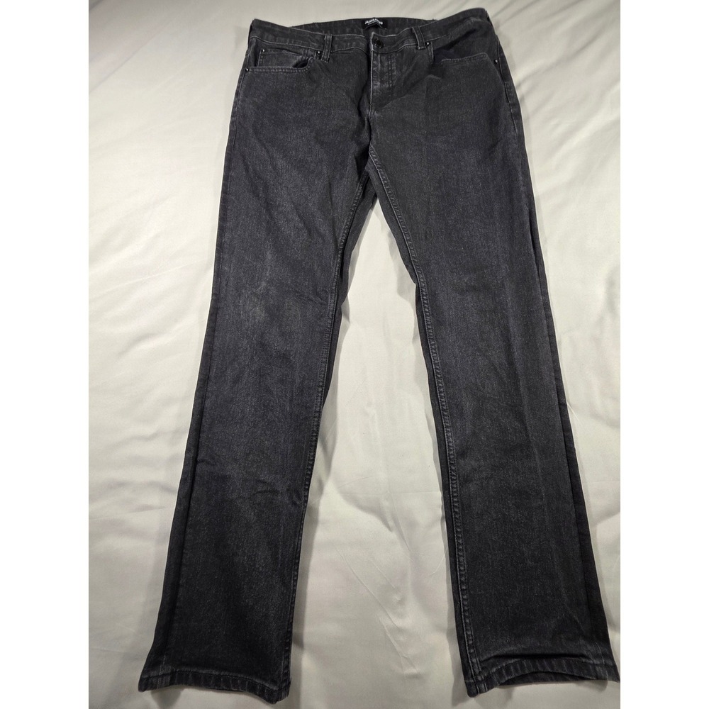 Jack & Jones Ben Skinny Jeans Mens 38/34 Black Denim Stretch Streetwear